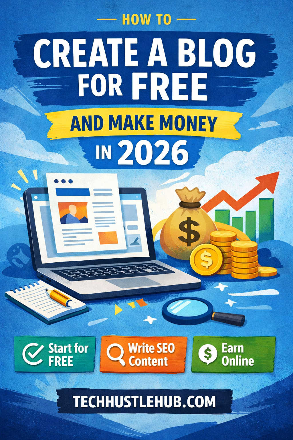 How to Create a Blog for Free and Make Money in 2026 (Beginner’s Guide) How to Create a Blog for Free and Make Money in 2026