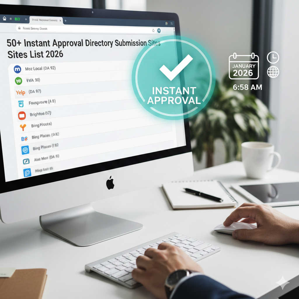 50+ Instant Approval Directory Submission Sites List 2026 50+ Instant Approval Directory Submission Sites List 2026