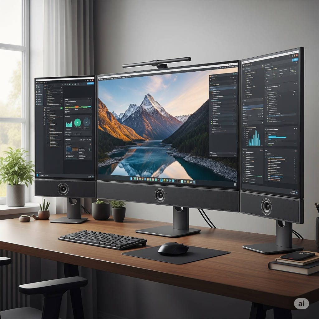 Best Monitors with Built-in Speakers for Home Office 2025