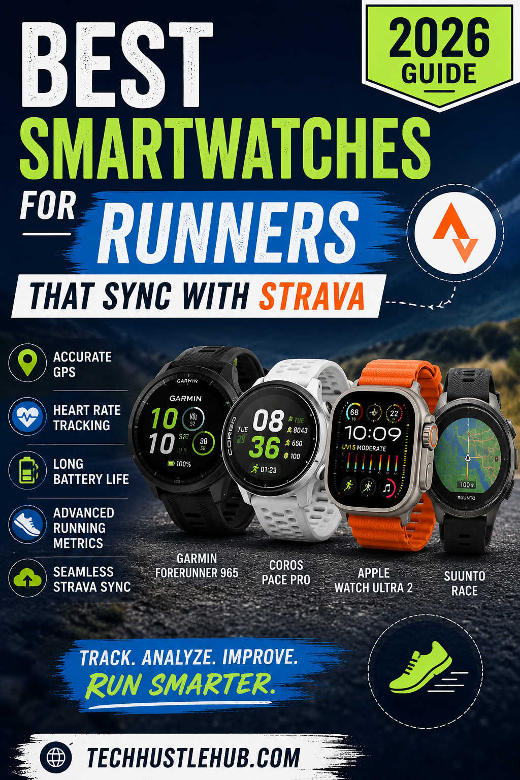 Best Smartwatches for Runners That Sync with Strava 2026